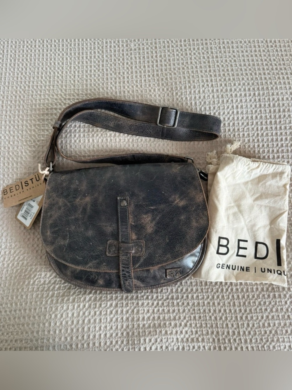 Bed | Stu Sequoia Adjustable Crossbody Strap in Black Lux